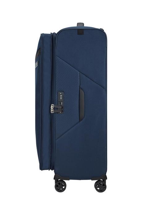 LITEBEAM Large expandable trolley midnightblue - Semi-rigid Trolley Cases