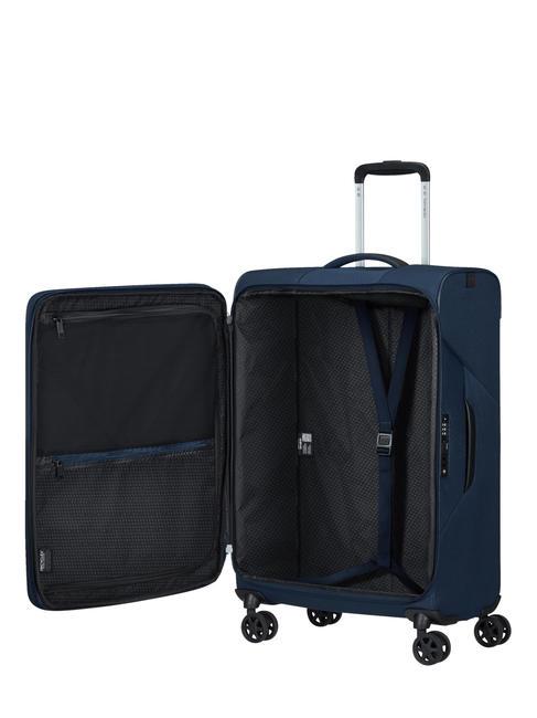 LITEBEAM Medium expandable trolley midnightblue - Semi-rigid Trolley Cases