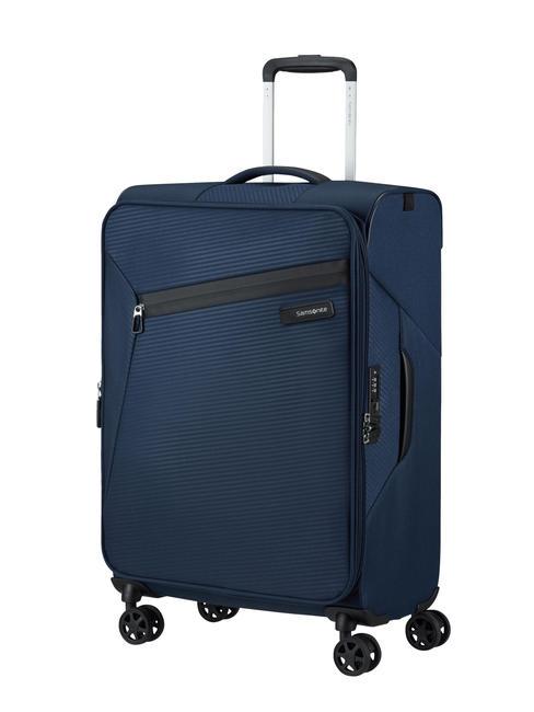 LITEBEAM Medium expandable trolley midnightblue - Semi-rigid Trolley Cases