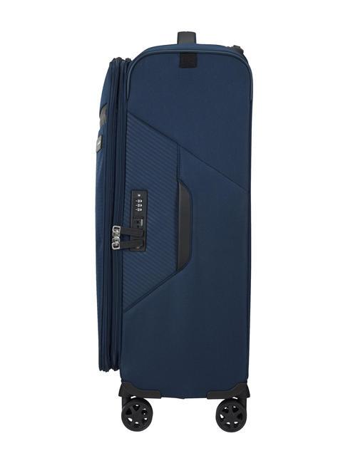 LITEBEAM Medium expandable trolley midnightblue - Semi-rigid Trolley Cases