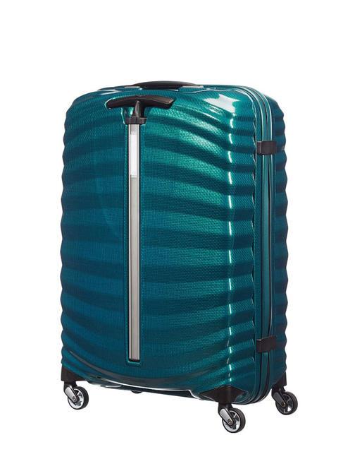 trolley case LITE-SHOCK line; medium size; ultralight petrolblue - Rigid Trolley Cases