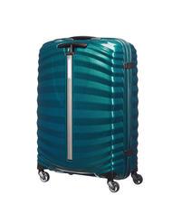 SAMSONITE trolley case LITE-SHOCK line; medium size; ultralight petrolblue - Rigid Trolley Cases - 4