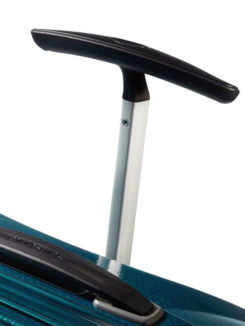 trolley case LITE-SHOCK line; medium size; ultralight petrolblue - Rigid Trolley Cases