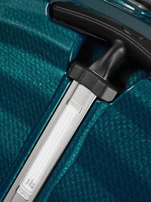 trolley case LITE-SHOCK line; medium size; ultralight petrolblue - Rigid Trolley Cases