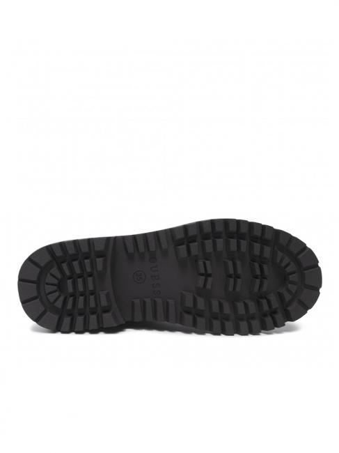 CAMPIONARIO - ODYSSE Quilted combat boots with chain BLACK - Women&rsquo;s shoes
