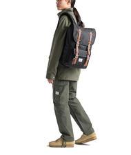 HERSCHEL LITTLE AMERICA MID Mid size backpack navy tan - Backpacks & School and Leisure - 3