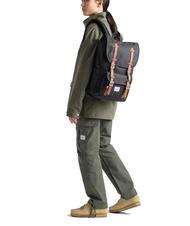 HERSCHEL LITTLE AMERICA MID Mid size backpack black tonal - Backpacks & School and Leisure - 4