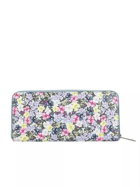 CAMELIA Large leather zip around wallet minty tones - Women&rsquo;s Wallets