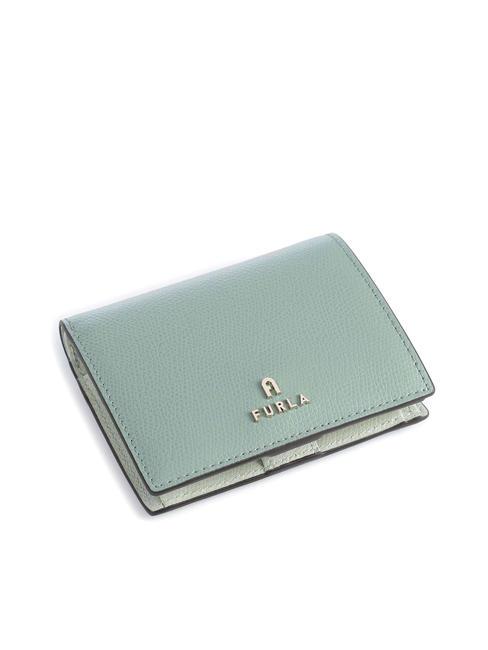 CAMELIA COMPACT Small wallet in ares leather mineral green/fern int. - Women’s Wallets