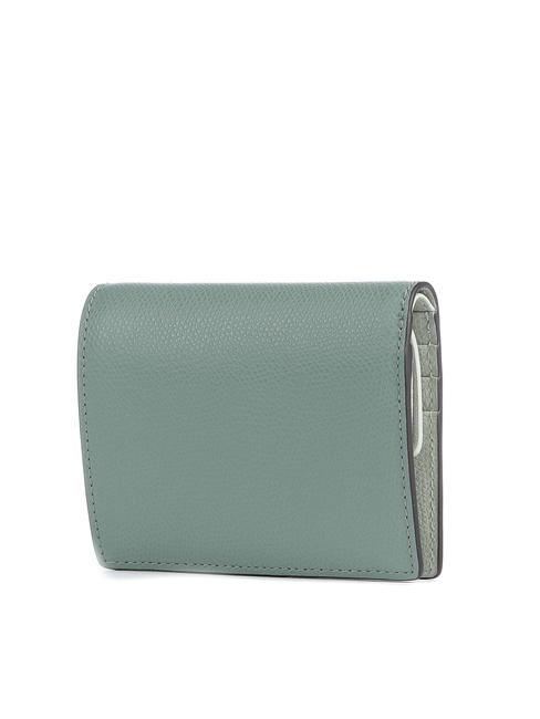 CAMELIA COMPACT Small wallet in ares leather mineral green/fern int. - Women’s Wallets