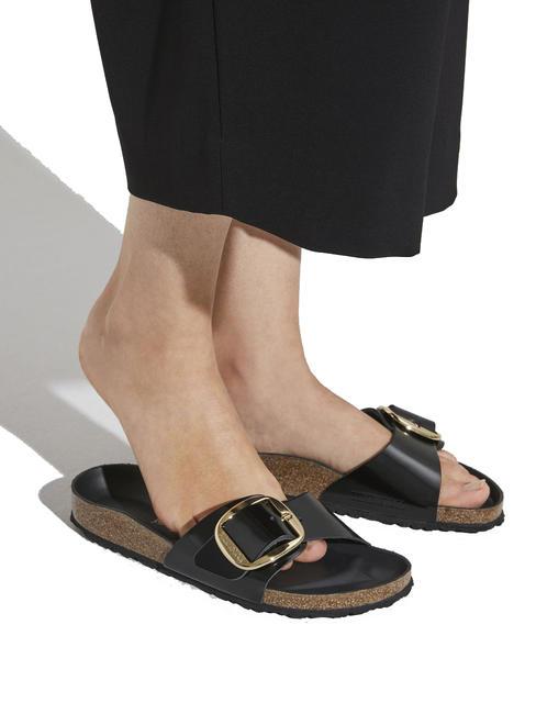 MADRID BIG BUCKLE Sandal in patent leather shine black - Women&rsquo;s shoes