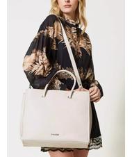TWINSET LOGO EMBOSSED Handbag with shoulder strap black - Women&rsquo;s Bags - 5