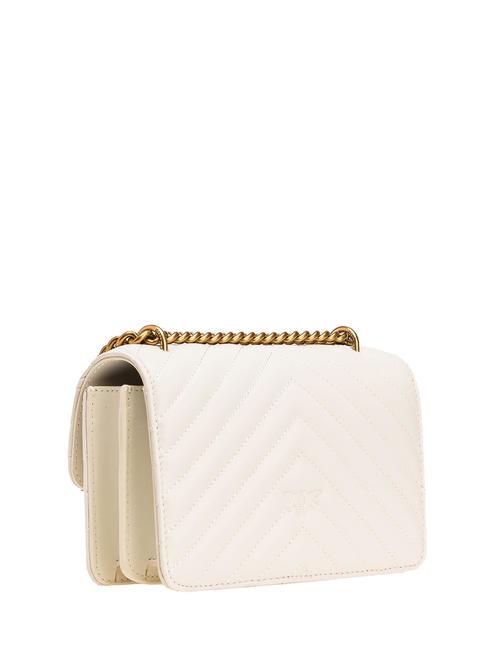 MINI LOVE BAG One chevron bag silk white-antique gold - Women&rsquo;s Bags