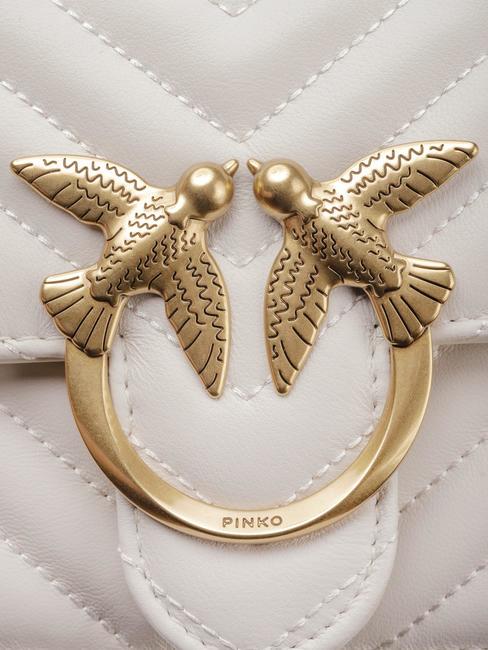 MINI LOVE BAG One chevron bag silk white-antique gold - Women&rsquo;s Bags