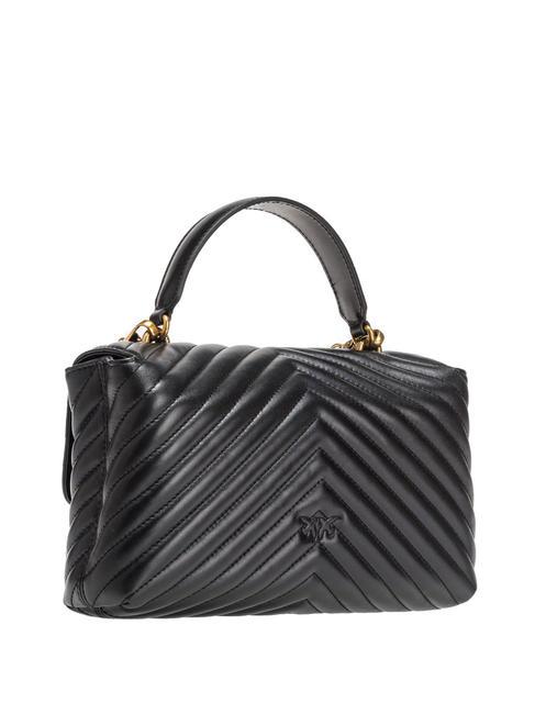 CLASSIC LADY LOVE BAG chevron bag black-antique gold - Women’s Bags