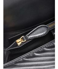 PINKO CLASSIC LADY LOVE BAG chevron bag black-antique gold - Women’s Bags - 5