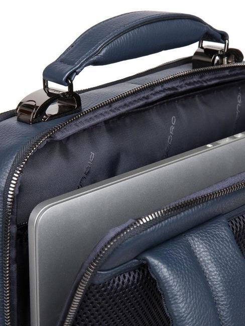 MODUS SPECIAL Leather backpack for PC15.6 " blue - Laptop backpacks