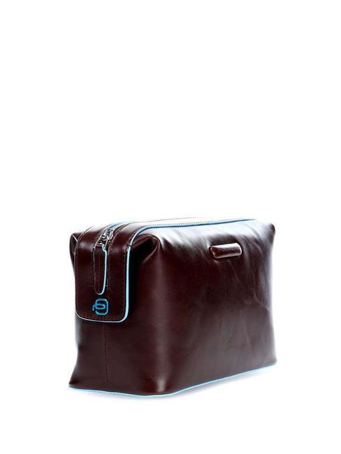 BLUE SQUARE Leather Beauty MAHOGANY - Beauty Case