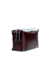 PIQUADRO BLUE SQUARE Leather Beauty MAHOGANY - Beauty Case - 2