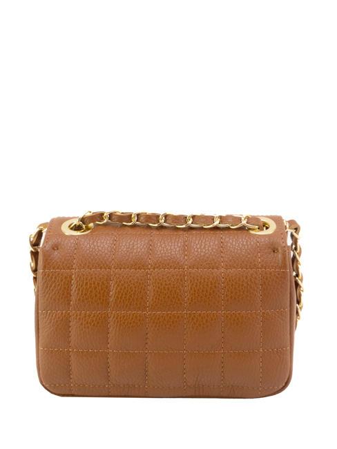 GIULIA Dollar leather chain shoulder bag dark leather - Women’s Bags