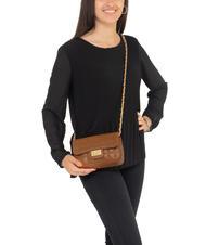 LESAC GIULIA Dollar leather chain shoulder bag dark leather - Women’s Bags - 4
