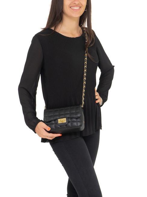 GIULIA Dollar leather chain shoulder bag black - Women&rsquo;s Bags