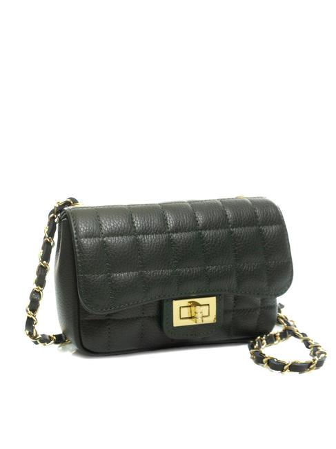 GIULIA Dollar leather chain shoulder bag dark green - Women&rsquo;s Bags