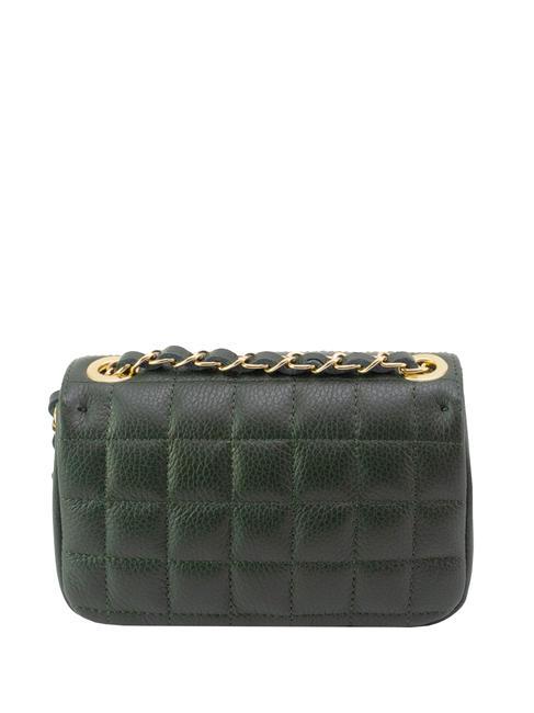 GIULIA Dollar leather chain shoulder bag dark green - Women&rsquo;s Bags