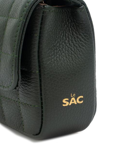 GIULIA Dollar leather chain shoulder bag dark green - Women&rsquo;s Bags