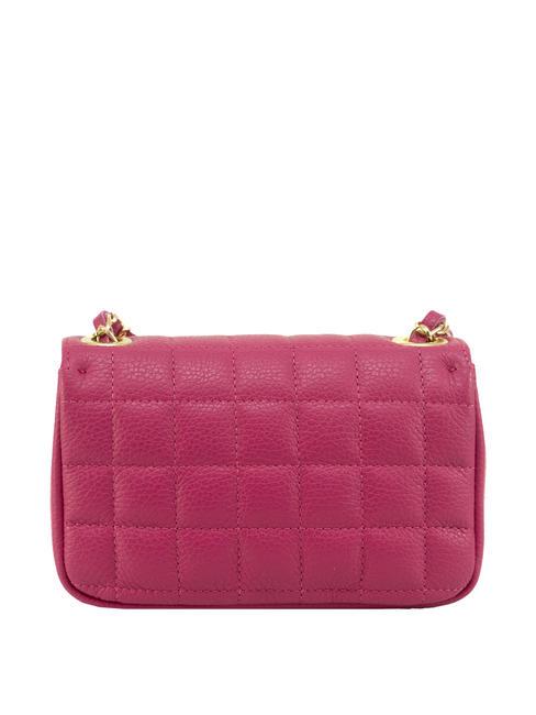 GIULIA Dollar leather chain shoulder bag fuchsia - Women&rsquo;s Bags