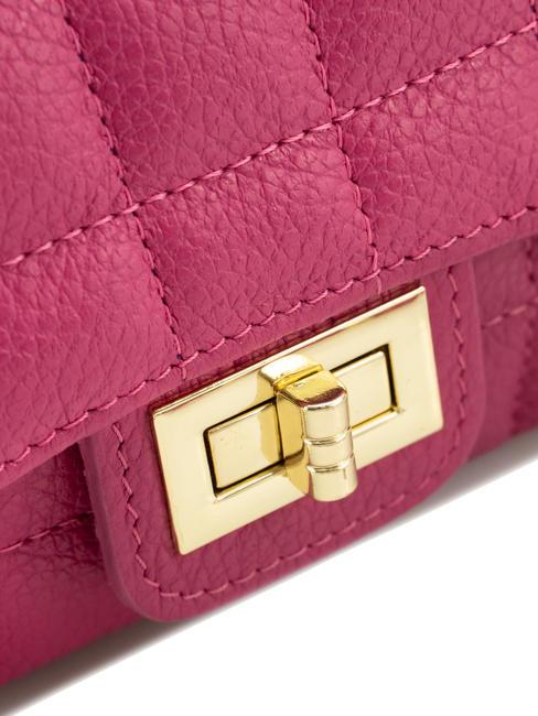 GIULIA Dollar leather chain shoulder bag fuchsia - Women&rsquo;s Bags