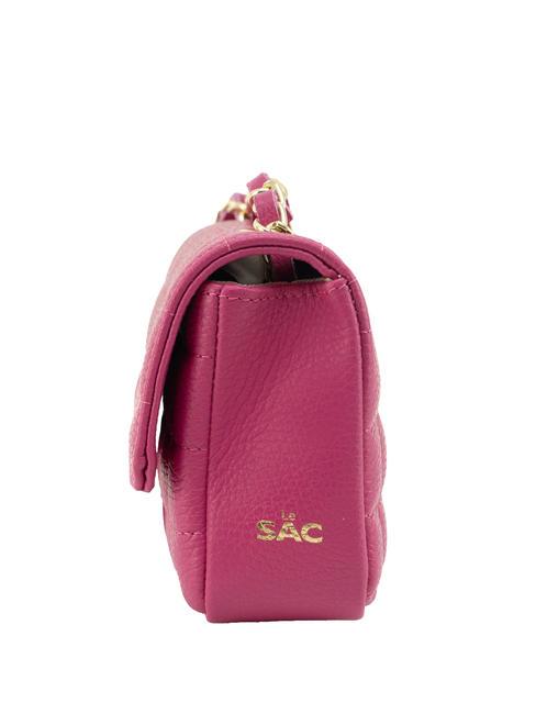 GIULIA Dollar leather chain shoulder bag fuchsia - Women&rsquo;s Bags