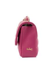LESAC GIULIA Dollar leather chain shoulder bag fuchsia - Women&rsquo;s Bags - 6