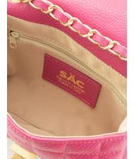 LESAC GIULIA Dollar leather chain shoulder bag fuchsia - Women&rsquo;s Bags - 7