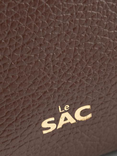 SIMONA Tris dollar leather shoulder bag mocha - Women’s Bags