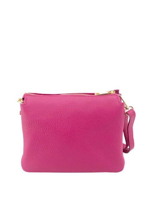 SIMONA Tris dollar leather shoulder bag fuchsia - Women’s Bags