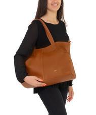 LESAC MARTINA Dollar leather shopper bag dark leather - Women’s Bags - 4