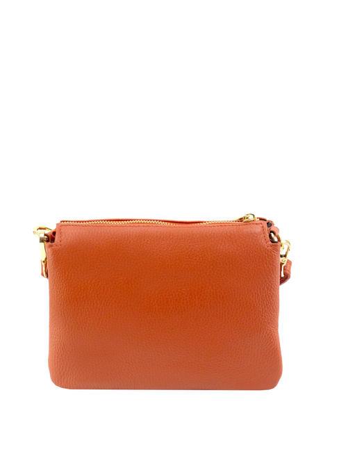 SIMONA Tris dollar leather shoulder bag papaya - Women&rsquo;s Bags