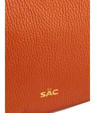 LESAC SIMONA Tris dollar leather shoulder bag papaya - Women&rsquo;s Bags - 5