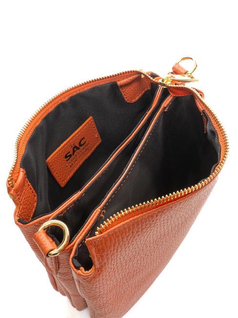 SIMONA Tris dollar leather shoulder bag papaya - Women&rsquo;s Bags