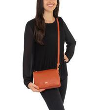 LESAC SIMONA Tris dollar leather shoulder bag papaya - Women&rsquo;s Bags - 4