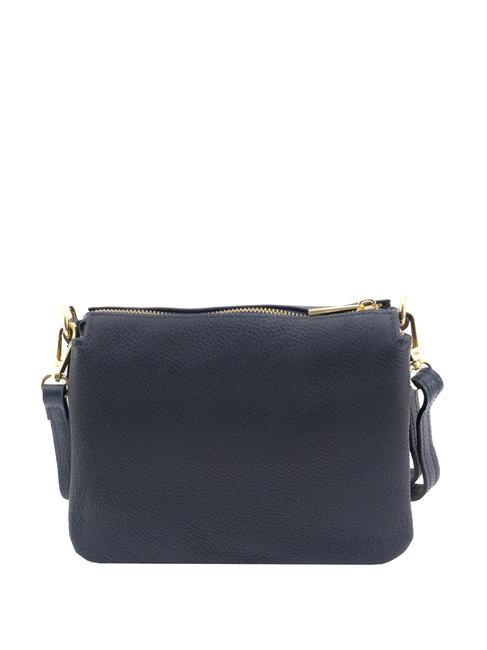 SIMONA Tris dollar leather shoulder bag night blue - Women’s Bags