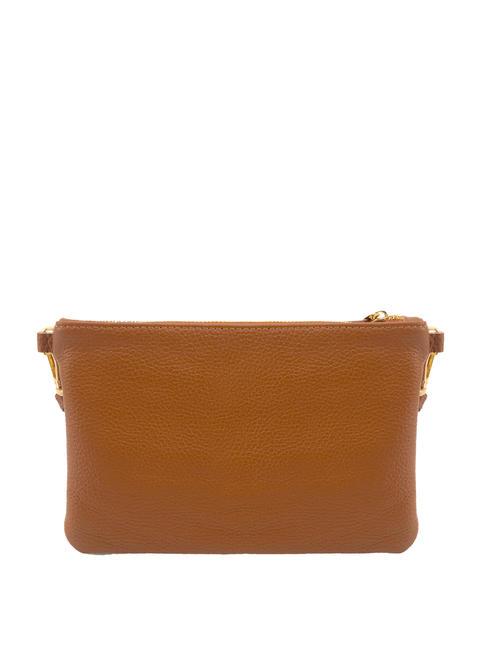 ROBERTA Dollar leather clutch bag dark leather - Women’s Bags