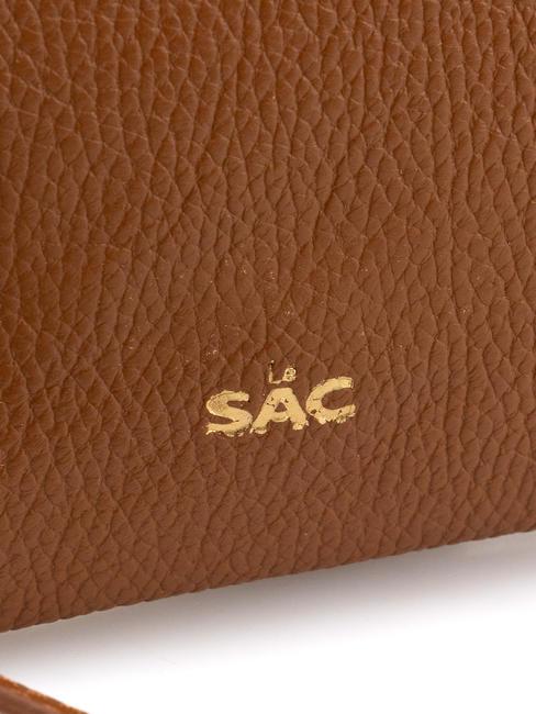 ROBERTA Dollar leather clutch bag dark leather - Women’s Bags