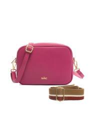 LESAC LUCIA Dollar leather double shoulder bag fuchsia - Women’s Bags - 3