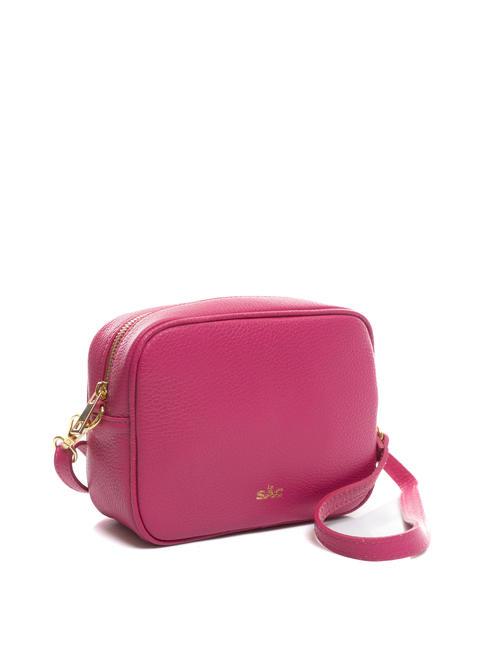 LUCIA Dollar leather double shoulder bag fuchsia - Women’s Bags
