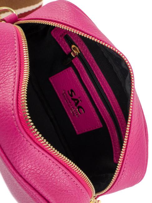 LUCIA Dollar leather double shoulder bag fuchsia - Women’s Bags