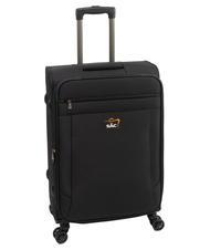 LESAC LIGHT FLY Medium expandable trolley black - Semi-rigid Trolley Cases - 3