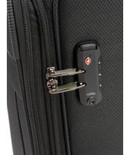 LESAC LIGHT FLY Medium expandable trolley black - Semi-rigid Trolley Cases - 5