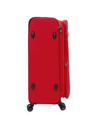 LESAC LIGHT FLY Medium expandable trolley red - Semi-rigid Trolley Cases - 4